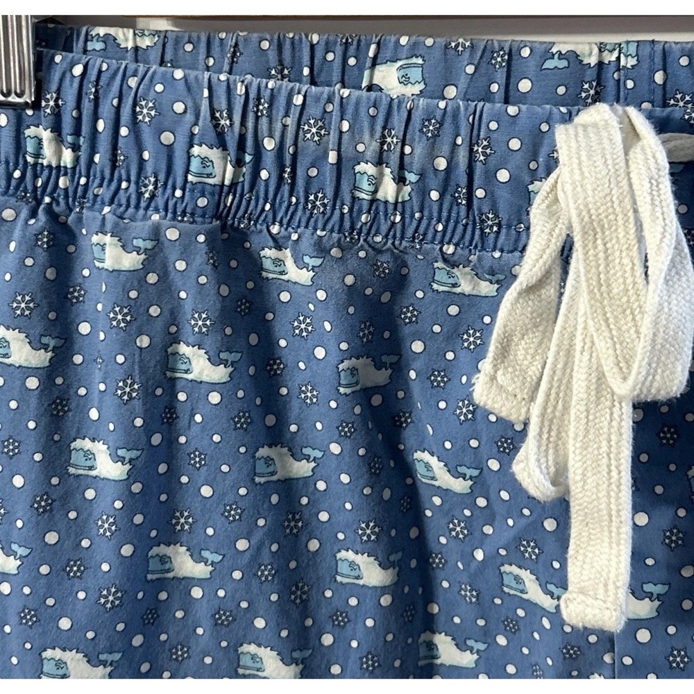 Vineyard Vines Men's Yeti Whale Pajama Lounge Pants Blue Size 2XL 🐳